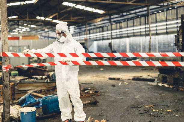 Professional Trauma Scene Cleanup technician working in Harrisonville, MO